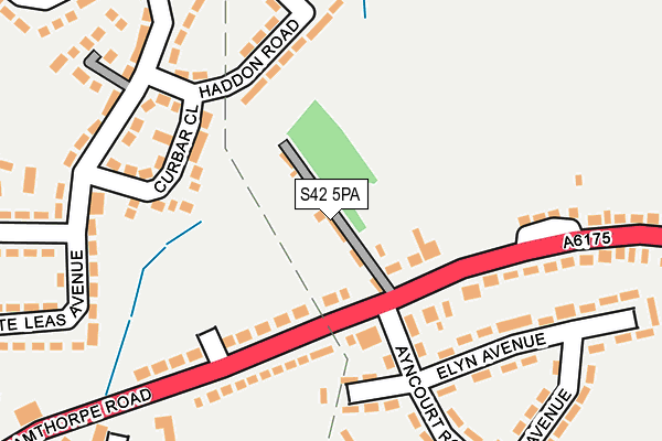 S42 5PA map - OS OpenMap – Local (Ordnance Survey)
