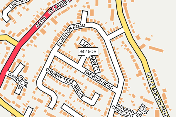 S42 5QR map - OS OpenMap – Local (Ordnance Survey)