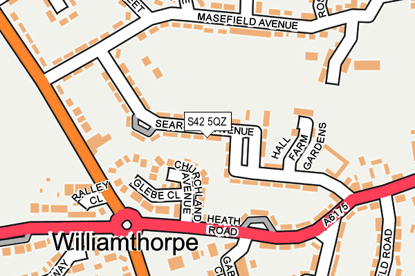 S42 5QZ map - OS OpenMap – Local (Ordnance Survey)