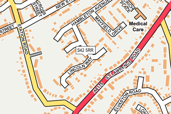 S42 5RR map - OS OpenMap – Local (Ordnance Survey)
