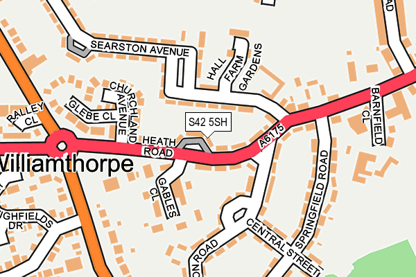 S42 5SH map - OS OpenMap – Local (Ordnance Survey)