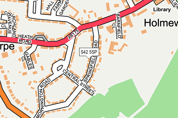 S42 5SP map - OS OpenMap – Local (Ordnance Survey)