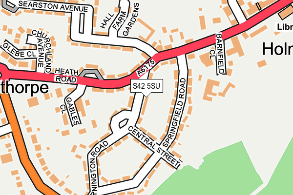 S42 5SU map - OS OpenMap – Local (Ordnance Survey)