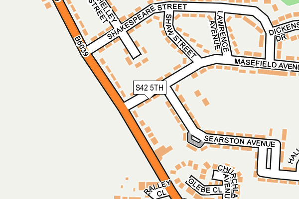 S42 5TH map - OS OpenMap – Local (Ordnance Survey)