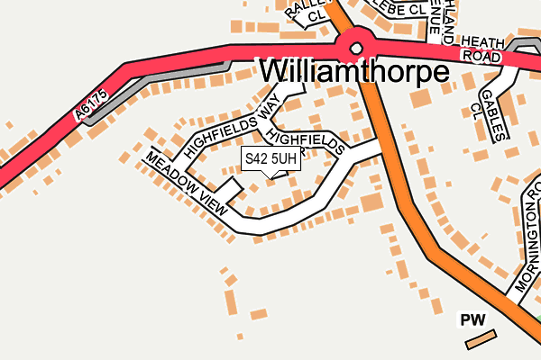 S42 5UH map - OS OpenMap – Local (Ordnance Survey)