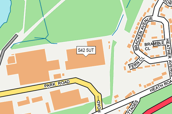 S42 5UT map - OS OpenMap – Local (Ordnance Survey)