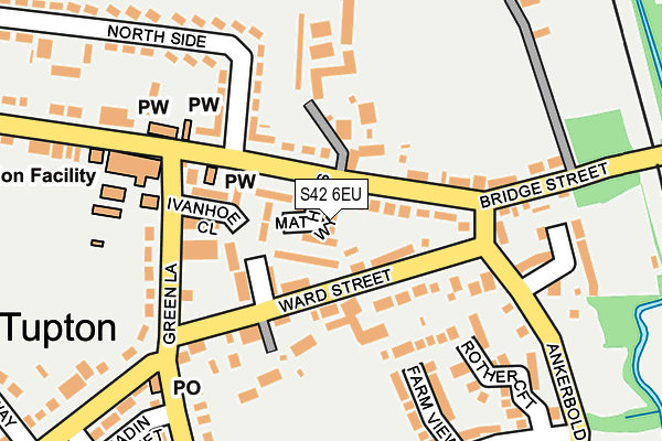 S42 6EU map - OS OpenMap – Local (Ordnance Survey)