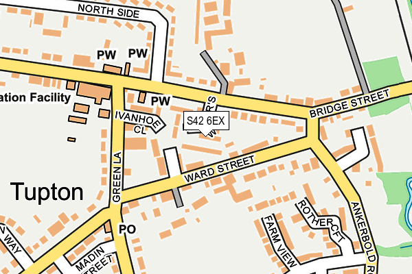 S42 6EX map - OS OpenMap – Local (Ordnance Survey)