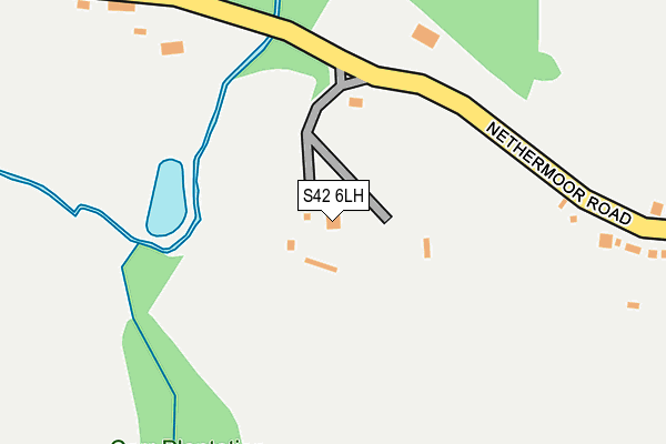 S42 6LH map - OS OpenMap – Local (Ordnance Survey)