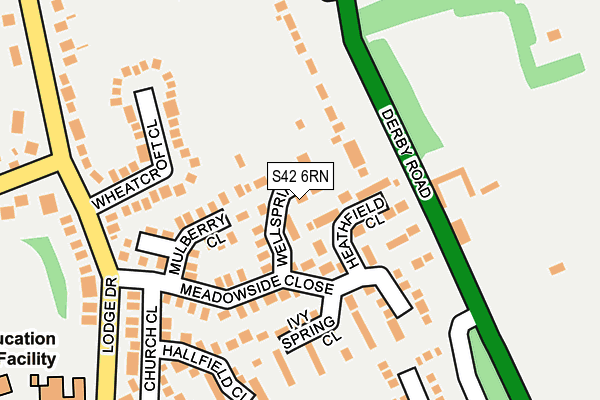 S42 6RN map - OS OpenMap – Local (Ordnance Survey)