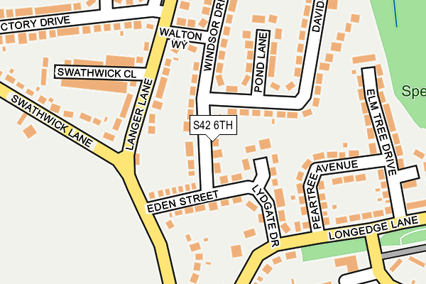 S42 6TH map - OS OpenMap – Local (Ordnance Survey)