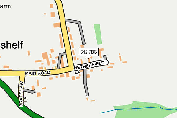 S42 7BG map - OS OpenMap – Local (Ordnance Survey)