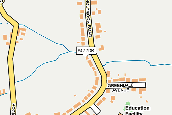 S42 7DR map - OS OpenMap – Local (Ordnance Survey)