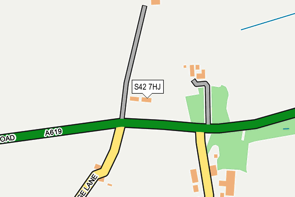 S42 7HJ map - OS OpenMap – Local (Ordnance Survey)