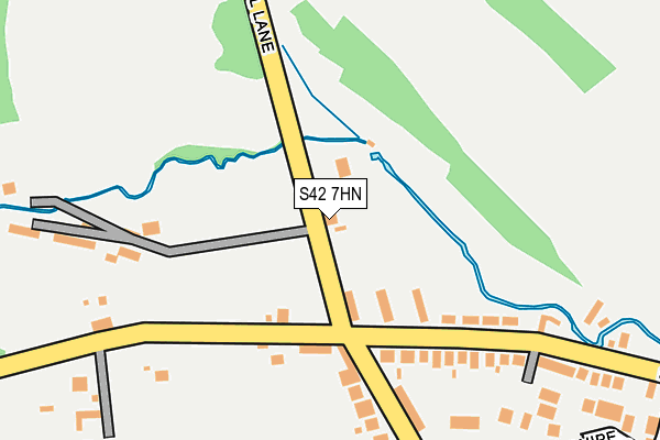 S42 7HN map - OS OpenMap – Local (Ordnance Survey)