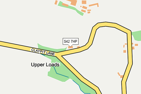S42 7HP map - OS OpenMap – Local (Ordnance Survey)