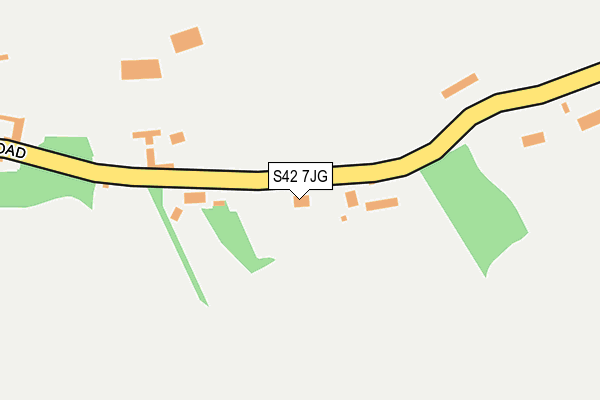 S42 7JG map - OS OpenMap – Local (Ordnance Survey)