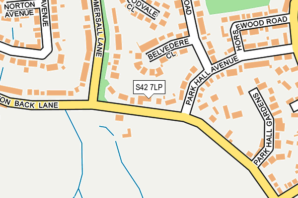 S42 7LP map - OS OpenMap – Local (Ordnance Survey)