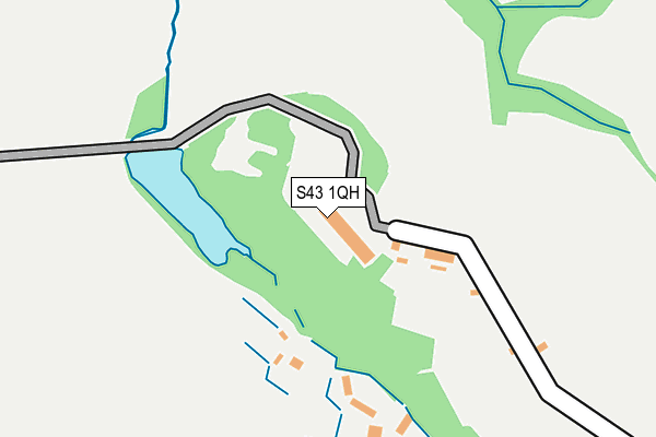 S43 1QH map - OS OpenMap – Local (Ordnance Survey)