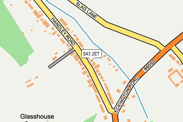 S43 2ET map - OS OpenMap – Local (Ordnance Survey)