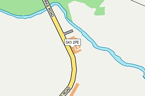 S43 2PE map - OS OpenMap – Local (Ordnance Survey)