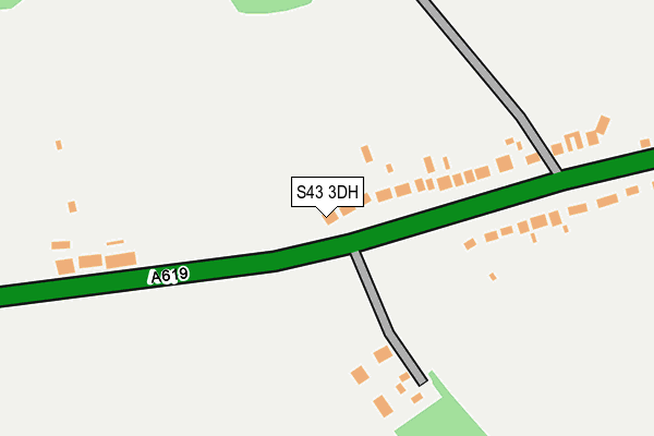 S43 3DH map - OS OpenMap – Local (Ordnance Survey)