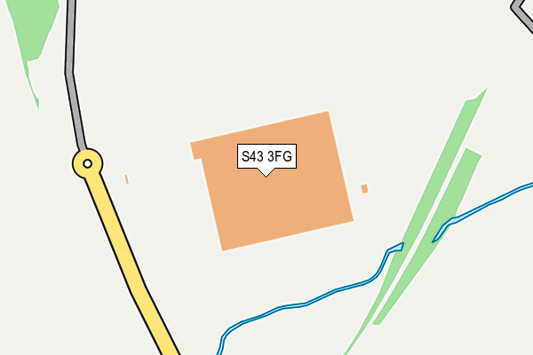 S43 3FG map - OS OpenMap – Local (Ordnance Survey)
