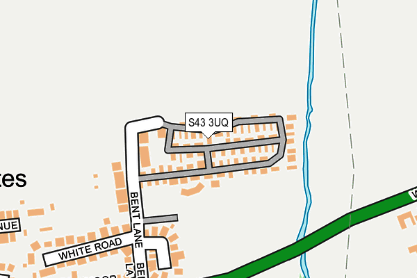 S43 3UQ map - OS OpenMap – Local (Ordnance Survey)