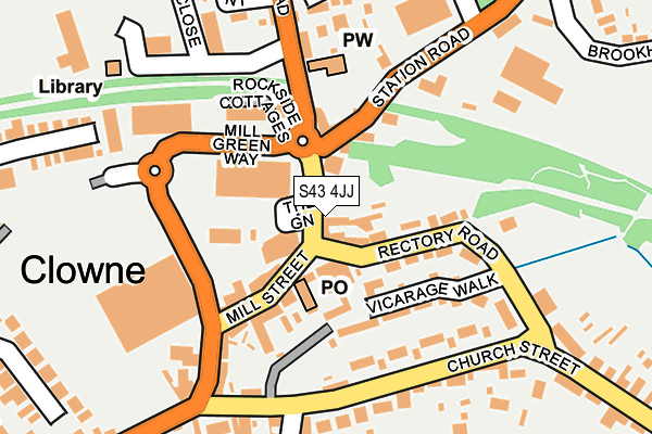 S43 4JJ map - OS OpenMap – Local (Ordnance Survey)