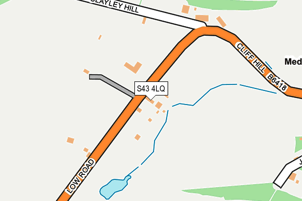 S43 4LQ map - OS OpenMap – Local (Ordnance Survey)