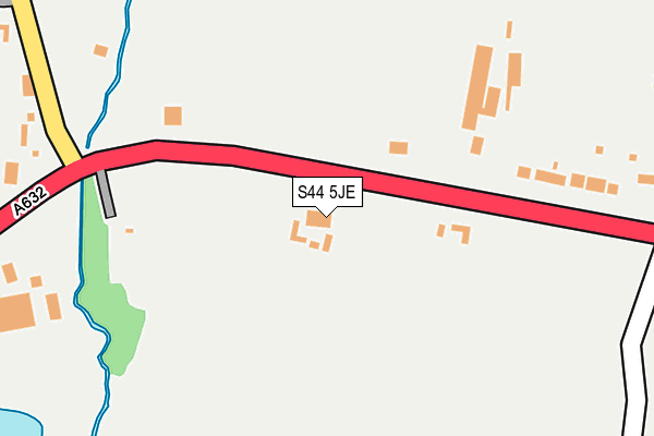 S44 5JE map - OS OpenMap – Local (Ordnance Survey)