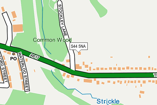 S44 5NA map - OS OpenMap – Local (Ordnance Survey)