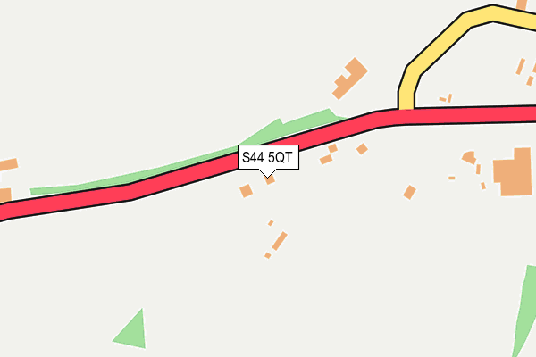 S44 5QT map - OS OpenMap – Local (Ordnance Survey)