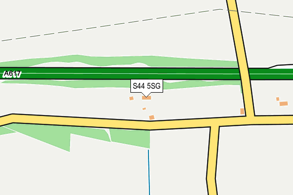 S44 5SG map - OS OpenMap – Local (Ordnance Survey)