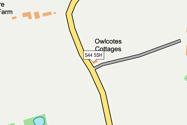 S44 5SH map - OS OpenMap – Local (Ordnance Survey)