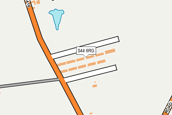 S44 6RG map - OS OpenMap – Local (Ordnance Survey)