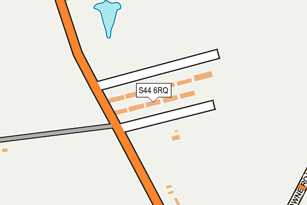 S44 6RQ map - OS OpenMap – Local (Ordnance Survey)
