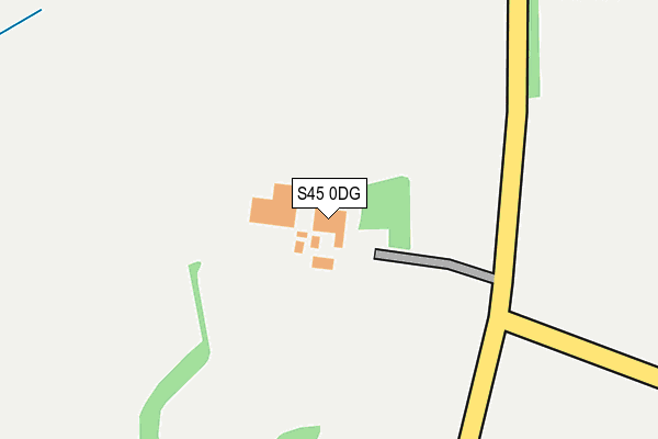 S45 0DG map - OS OpenMap – Local (Ordnance Survey)