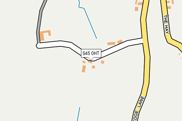 S45 0HT map - OS OpenMap – Local (Ordnance Survey)