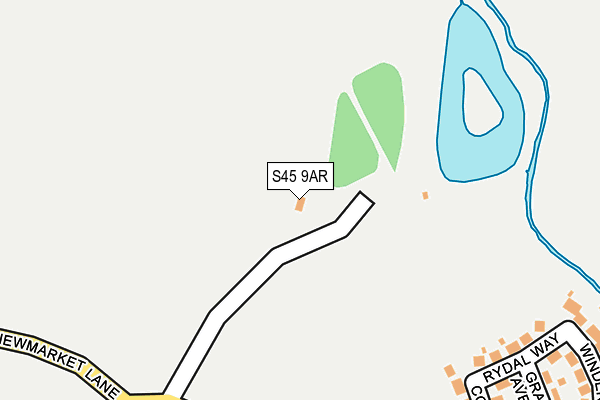 S45 9AR map - OS OpenMap – Local (Ordnance Survey)