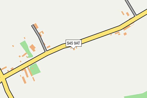 S45 9AT map - OS OpenMap – Local (Ordnance Survey)