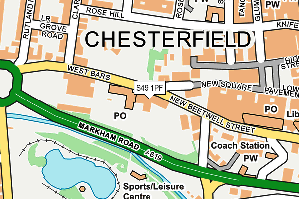 S49 1PF map - OS OpenMap – Local (Ordnance Survey)