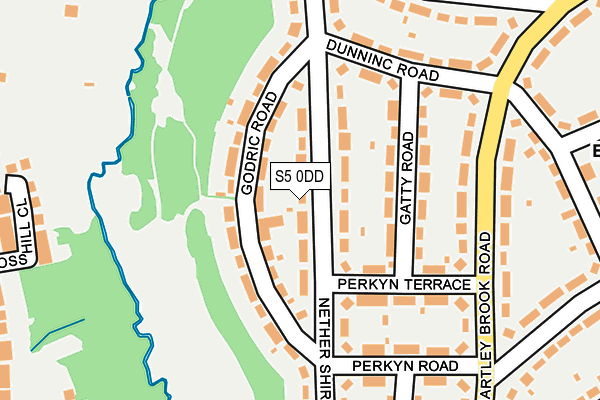 S5 0DD map - OS OpenMap – Local (Ordnance Survey)