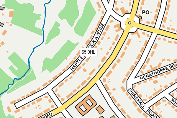 S5 0HL map - OS OpenMap – Local (Ordnance Survey)