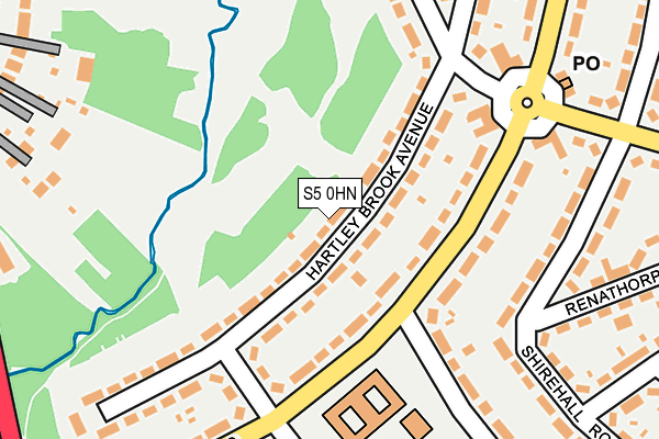 S5 0HN map - OS OpenMap – Local (Ordnance Survey)