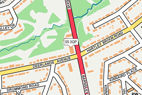 S5 0QP map - OS OpenMap – Local (Ordnance Survey)