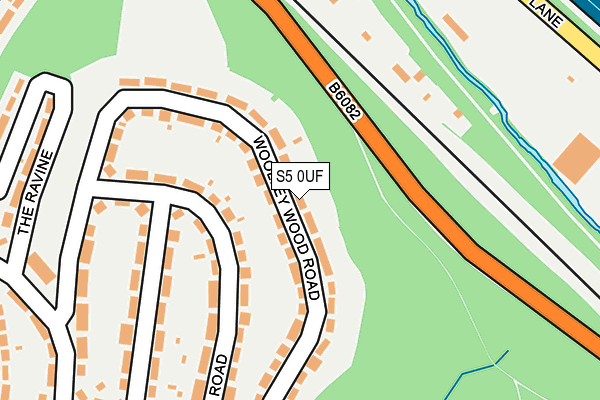 S5 0UF map - OS OpenMap – Local (Ordnance Survey)