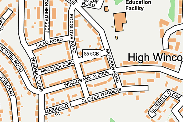 S5 6GB map - OS OpenMap – Local (Ordnance Survey)