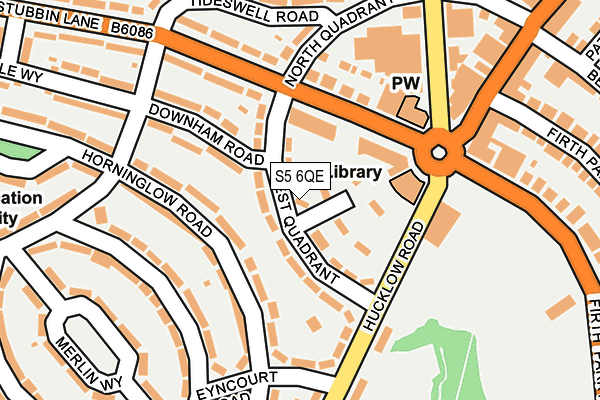 S5 6QE map - OS OpenMap – Local (Ordnance Survey)