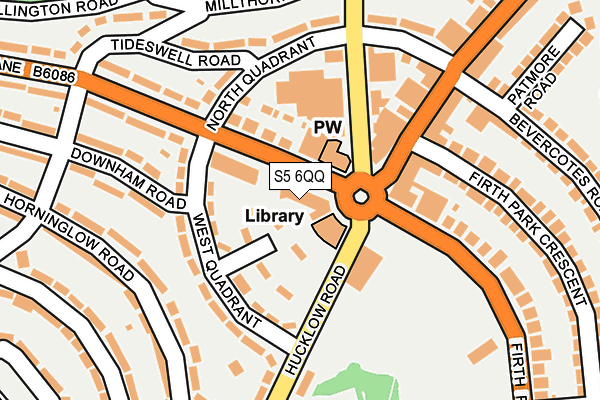 S5 6QQ map - OS OpenMap – Local (Ordnance Survey)